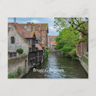 Brugge, België (geëtiketteerd) Briefkaart