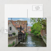 Brugge, België (geëtiketteerd) Briefkaart (Voorkant / Achterkant)