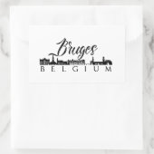 Brugge, België Rechthoekige Sticker (Tas)