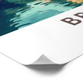 Brugge België Reisprint Poster (Hoek)