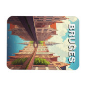 Brugge België Reissouvenir Magneet (Horizontaal)
