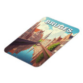 Brugge België Reissouvenir Magneet (Linkerzijde)