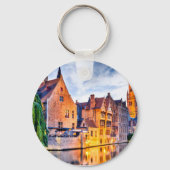 Brugge België Sleutelhanger (Achterkant)