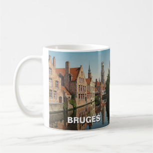 Brugge België Travel Souvenir Vintage Koffiemok