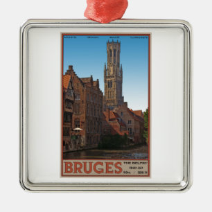 Brugge - De Belfry Metalen Ornament