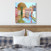 Brugge Kanaal Canvas Print (Insitu (Slaapkamer))