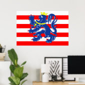 Brugge stad Vlag België symbool Poster (Thuiskantoor)