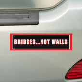 BRUGGEN EN GEEN MUREN BUMPERSTICKER (Op auto)