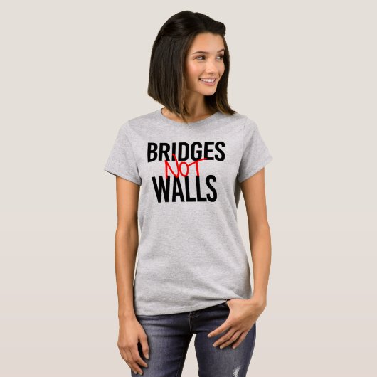 BRUGGEN EN GEEN MUREN T-SHIRT (Voorkant volledig)
