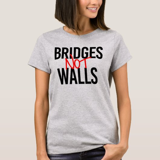 BRUGGEN EN GEEN MUREN T-SHIRT (Voorkant)
