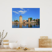 Bruggen in Straatsburg Poster (Keuken)