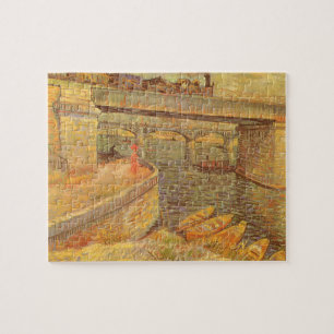 Bruggen over de Seine door Vincent van Gogh Legpuzzel