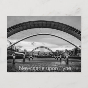 Bruggen over de Tyne, het Briefkaart van Newcastle