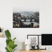 Bruggen van Florence Italië Poster (Thuiskantoor)