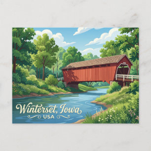 Bruggen van Madison County USA Briefkaart