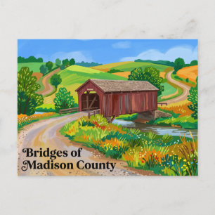 Bruggen van Madison County USA Briefkaart