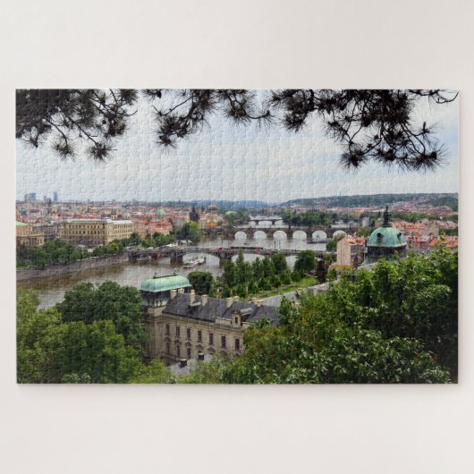 Bruggen van Praag en Vltava/Tsjechisch Legpuzzel (Horizontaal)