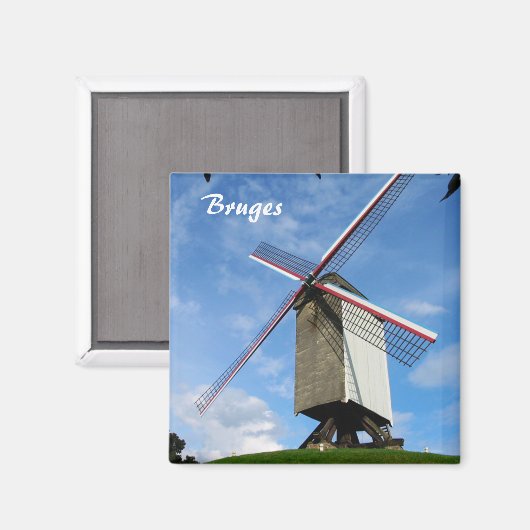 Brugges Windmill Magnet Magneet (Voorkant / Achterkant)