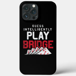Brugkaartspelontwerp voor Bridge-liefhebber spelen iPhone 13 Pro Max Hoesje