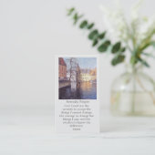 Brugse Canal Blues Sinaasappels Purples Sympathieg Visitekaartje (Staand voorkant)