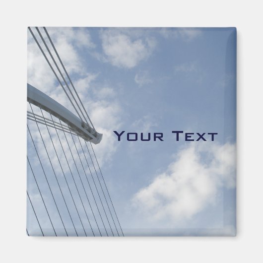 Brugwervelkolom en Kabels Bouw Kunstmagneet Magneet (Voorkant)