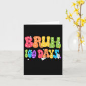 Bruh 100 Dagen Leraren Grappig T-shirt Geschenken Kaart (Gele Bloem)