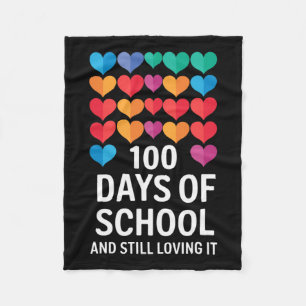 Bruh 100 dagen van school 100e dag van school Sung Fleece Deken