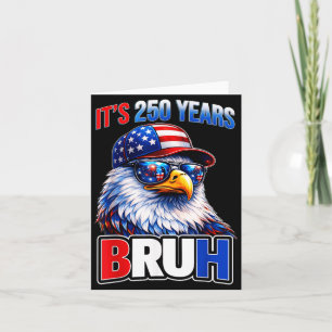 Bruh 250 Jaar Amerikaans 1776 2026 250ste 4de Juli Kaart