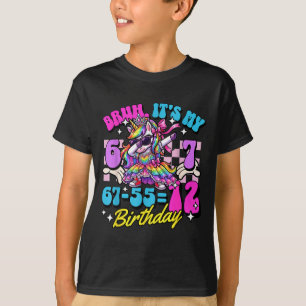 Bruh 67-5512 12de verjaardag Prinsessen Eenhoorn M T-shirt