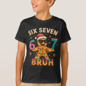 Bruh 67 Christmas Six Seven Gingerbreadman Boys 67 T-shirt (Voorkant)
