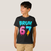 Bruh 67 Drippy Ice Cream Donut Funny Essential T-shirt (Voorkant volledig)