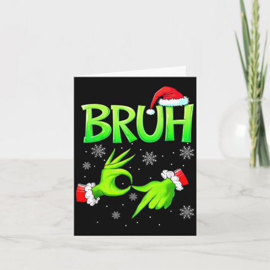 Bruh 67 Six Seven 6 7 Meme Christmas Funny Gen Alp Kaart (Voorkant)