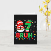 Bruh 67 Six Seven 6 7 Meme Christmas  Kaart (Gele Bloem)