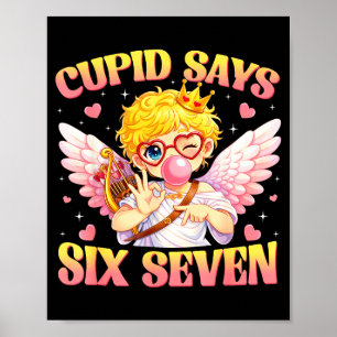 Bruh 67 Six Seven 6 7 Meme Valentijns Grappig Vrou Poster