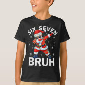 Bruh 67 Six Seven Santa Dabbing Christmas Meme Boy T-shirt (Voorkant)