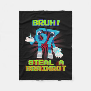 Bruh 67 Zes Zeven 6-7 Grappige Brainrot Meme Voor  Fleece Deken