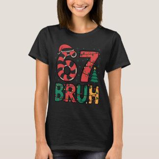 Bruh 67 Zes Zeven 6 7 Meme Kerstman Grappig Jongen T-shirt