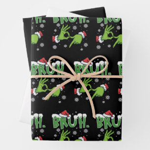 Bruh 67 Zes Zeven 6 7 Meme Kerstmis Grappig Gen Inpakpapier Vel