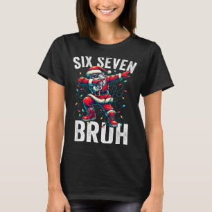 Bruh 67 Zes Zeven Kerstman Dabbing Kerstmis Meme J T-shirt