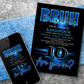 Bruh Ado Boy Invitation Anniversaire