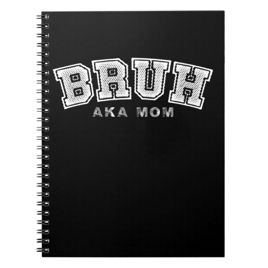 Bruh aka mam grappig Moederdag retro  Notitieboek (Voorkant)