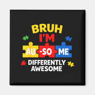 Bruh au-some autisme bewustzijn jongen grappig ste magneet