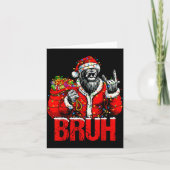 Bruh Bigfoot Christmas Funny Sasquatch Xmas For Me Kaart (Voorkant)