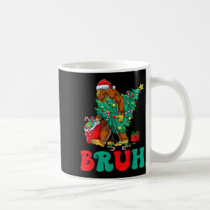 Bruh Bigfoot Kerst Grappige Kerstboom Kerstmis S Koffiemok