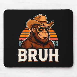 Bruh bigfoot meme afbeelding jongens mannen grappi muismat