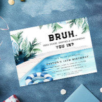 Bruh boy zwembad party verjaardagsfeestje
