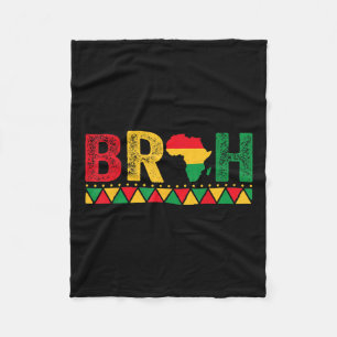 Bruh Boys Kinder Afro-Amerikaanse Funny Black Hist Fleece Deken