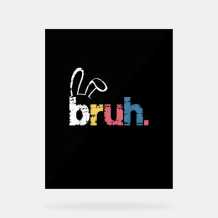 Bruh Bunny Pâques mignonne mème pour enfants _4