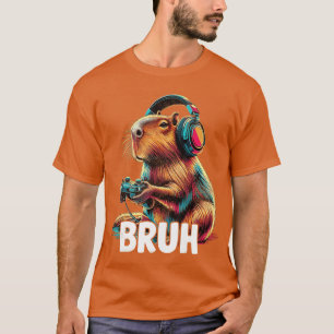 Bruh Capibara's Grappige Videospellen Capibara fam T-shirt
