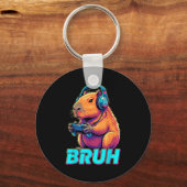 Bruh Capybara Funny Video Games Capybaras  Sleutelhanger (Voorkant)